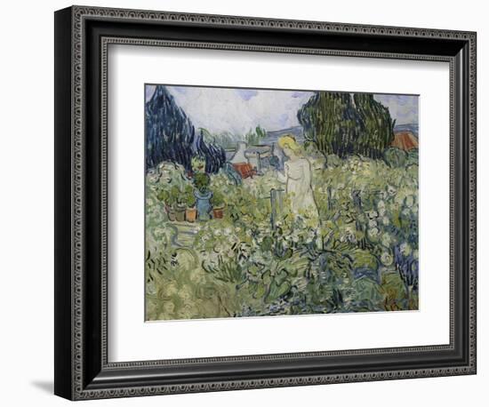 Mademoiselle Gachet in Her Garden at Auvers-Sur-Oise, 1890-Vincent van Gogh-Framed Giclee Print