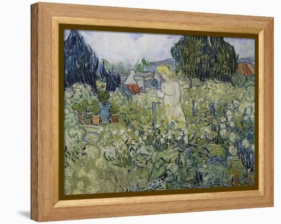 Mademoiselle Gachet in Her Garden at Auvers-Sur-Oise, 1890-Vincent van Gogh-Framed Premier Image Canvas