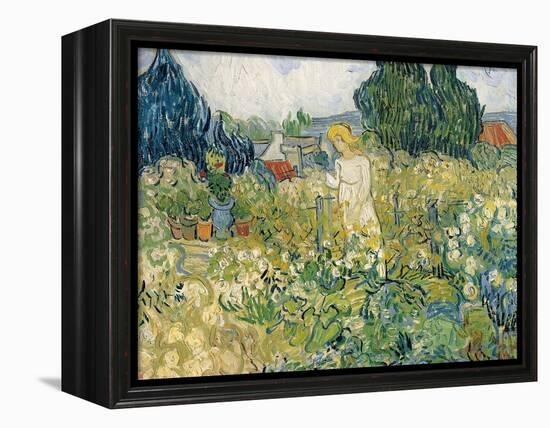 Mademoiselle Gachet in Her Garden at Auvers-Sur-Oise (Mademoiselle Gachet-Vincent van Gogh-Framed Stretched Canvas