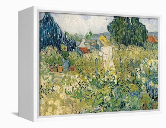 Mademoiselle Gachet in Her Garden at Auvers-Sur-Oise (Mademoiselle Gachet-Vincent van Gogh-Framed Stretched Canvas