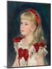 Mademoiselle Grimprel with a Red Ribbon (Mademoiselle Grimprel au ruban rouge)-Pierre-Auguste Renoir-Mounted Giclee Print