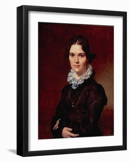 Mademoiselle Jeanne Gonin, 1821-Jean Auguste Dominique Ingres-Framed Giclee Print