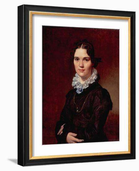 Mademoiselle Jeanne Gonin, 1821-Jean Auguste Dominique Ingres-Framed Giclee Print