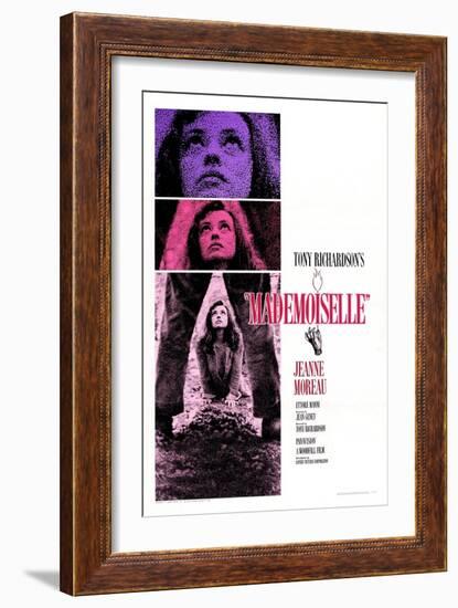 Mademoiselle, Jeanne Moreau, 1966-null-Framed Art Print