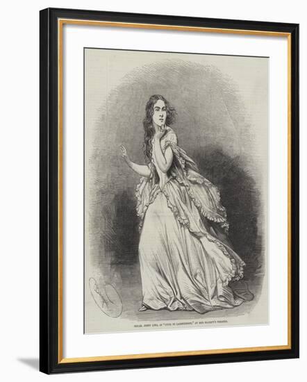 Mademoiselle Jenny Lind, as Lucia Di Lammermoor, at Her Majesty's Theatre-Charles Baugniet-Framed Giclee Print