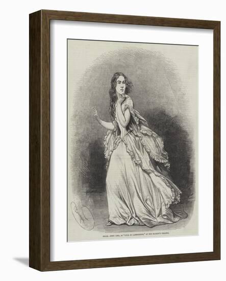 Mademoiselle Jenny Lind, as Lucia Di Lammermoor, at Her Majesty's Theatre-Charles Baugniet-Framed Giclee Print