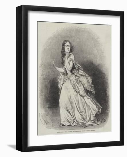 Mademoiselle Jenny Lind, as Lucia Di Lammermoor, at Her Majesty's Theatre-Charles Baugniet-Framed Giclee Print