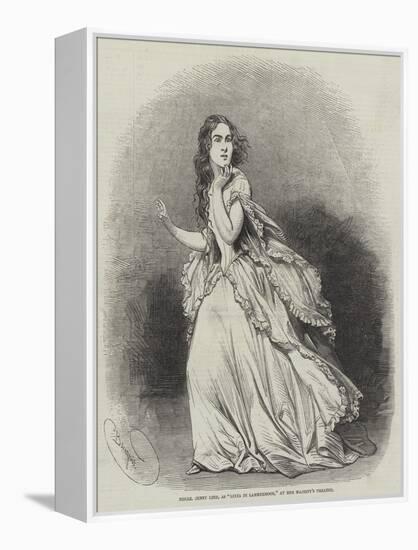 Mademoiselle Jenny Lind, as Lucia Di Lammermoor, at Her Majesty's Theatre-Charles Baugniet-Framed Premier Image Canvas