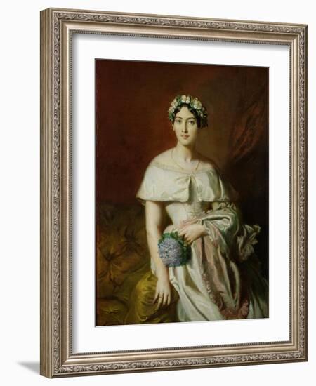 Mademoiselle Marie-Therese de Cabarrus, 1848-Theodore Chasseriau-Framed Giclee Print