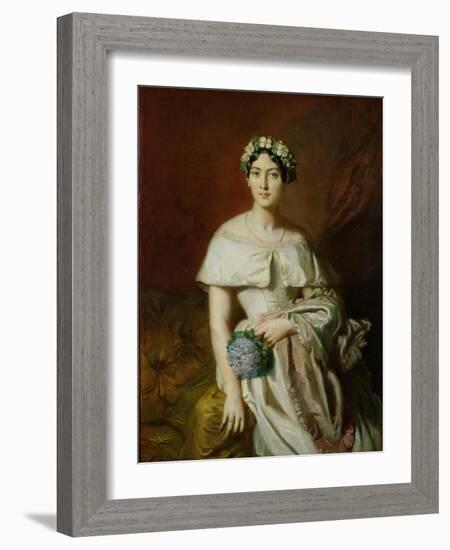 Mademoiselle Marie-Therese de Cabarrus, 1848-Theodore Chasseriau-Framed Giclee Print