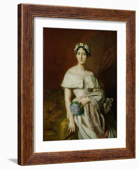 Mademoiselle Marie-Therese de Cabarrus, 1848-Theodore Chasseriau-Framed Giclee Print