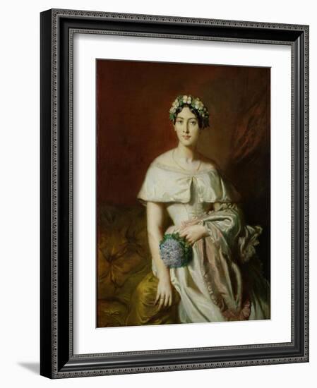 Mademoiselle Marie-Therese de Cabarrus, 1848-Theodore Chasseriau-Framed Giclee Print