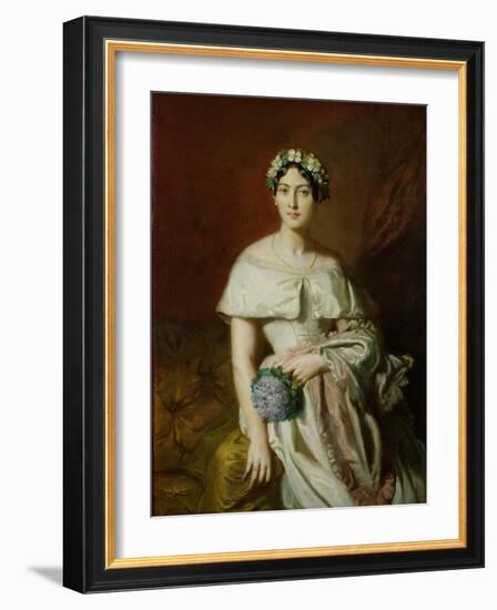 Mademoiselle Marie-Therese de Cabarrus, 1848-Theodore Chasseriau-Framed Giclee Print