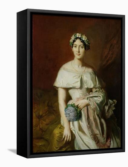Mademoiselle Marie-Therese de Cabarrus, 1848-Theodore Chasseriau-Framed Premier Image Canvas
