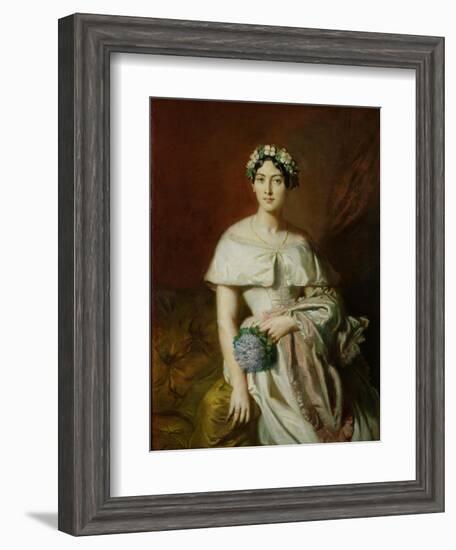 Mademoiselle Marie-Therese de Cabarrus, 1848-Theodore Chasseriau-Framed Giclee Print