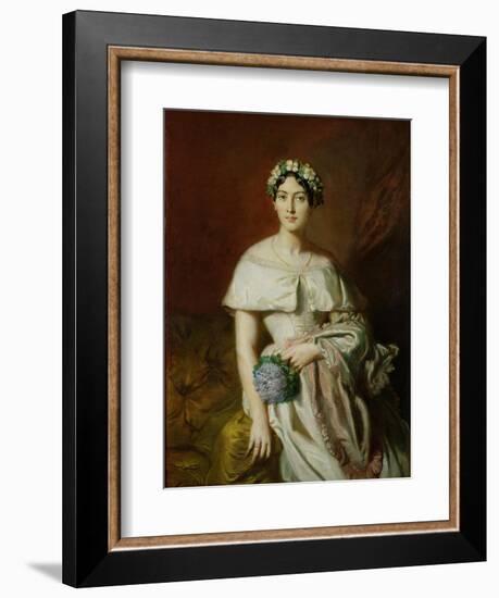 Mademoiselle Marie-Therese de Cabarrus, 1848-Theodore Chasseriau-Framed Giclee Print