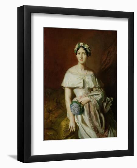 Mademoiselle Marie-Therese de Cabarrus, 1848-Theodore Chasseriau-Framed Giclee Print