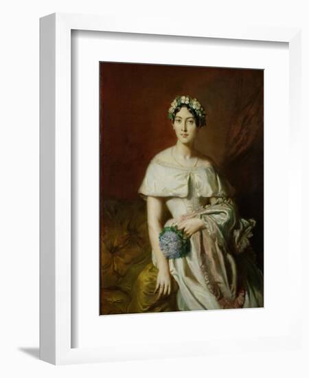 Mademoiselle Marie-Therese de Cabarrus, 1848-Theodore Chasseriau-Framed Giclee Print