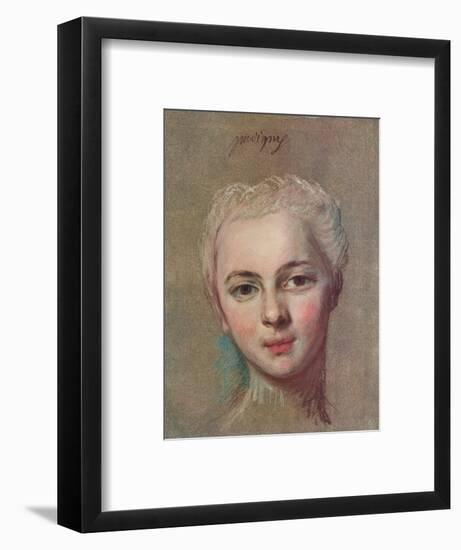'Mademoiselle Puvigny', c1749-Maurice-quentin De La Tour-Framed Giclee Print