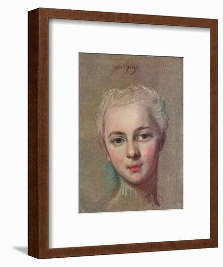 'Mademoiselle Puvigny', c1749-Maurice-quentin De La Tour-Framed Giclee Print