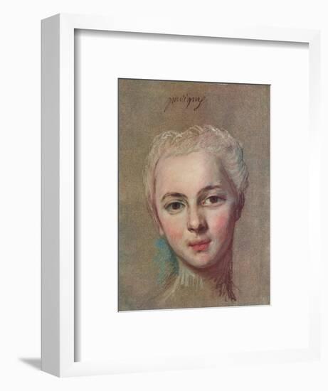 'Mademoiselle Puvigny', c1749-Maurice-quentin De La Tour-Framed Giclee Print