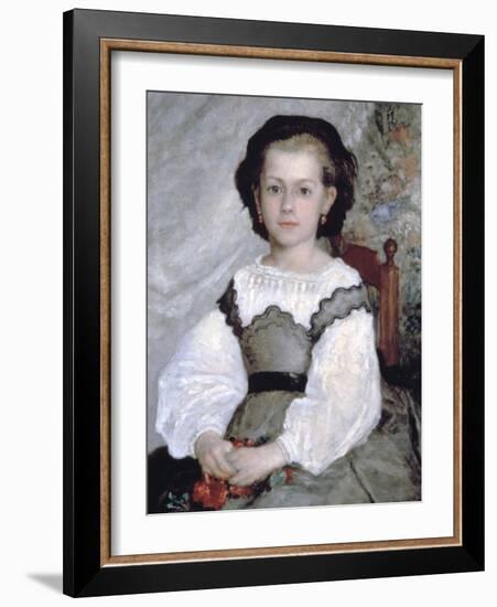 Mademoiselle Romaine Lacaux, (Detail), 1864-Pierre-Auguste Renoir-Framed Giclee Print