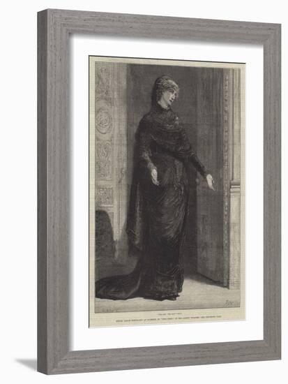 Mademoiselle Sarah Bernhardt as Gilberte, in Frou-Frou, at the Gaiety Theatre-Francis S. Walker-Framed Giclee Print