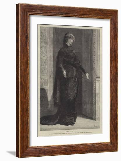 Mademoiselle Sarah Bernhardt as Gilberte, in Frou-Frou, at the Gaiety Theatre-Francis S. Walker-Framed Giclee Print