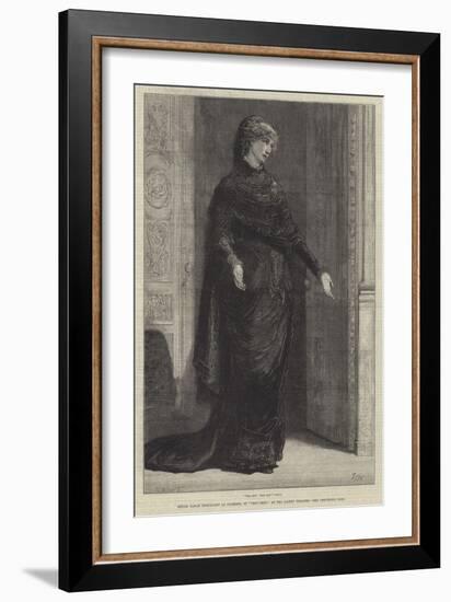 Mademoiselle Sarah Bernhardt as Gilberte, in Frou-Frou, at the Gaiety Theatre-Francis S. Walker-Framed Giclee Print