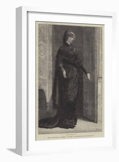 Mademoiselle Sarah Bernhardt as Gilberte, in Frou-Frou, at the Gaiety Theatre-Francis S. Walker-Framed Giclee Print