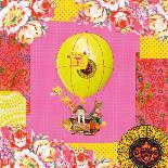 Hot-Air Balloon Trip-Mademoiselle Tralala-Framed Art Print