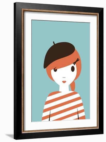 Mademoiselle-Dicky Bird-Framed Giclee Print