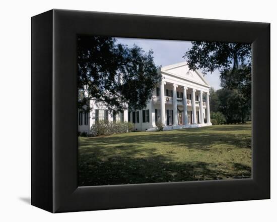 Madewood Plantation House, on the Lafourche Bayou, Mississippi, Louisiana-Bruno Barbier-Framed Premier Image Canvas