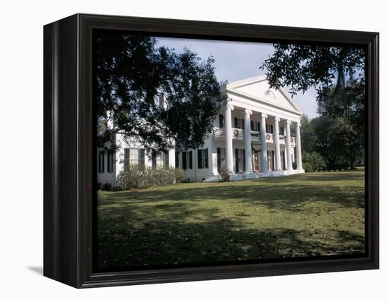 Madewood Plantation House, on the Lafourche Bayou, Mississippi, Louisiana-Bruno Barbier-Framed Premier Image Canvas