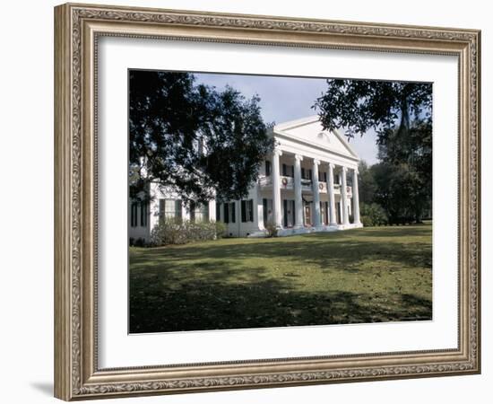 Madewood Plantation House, on the Lafourche Bayou, Mississippi, Louisiana-Bruno Barbier-Framed Photographic Print