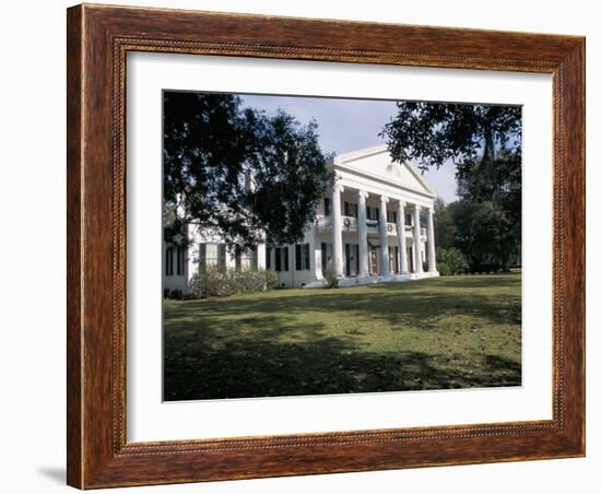 Madewood Plantation House, on the Lafourche Bayou, Mississippi, Louisiana-Bruno Barbier-Framed Photographic Print
