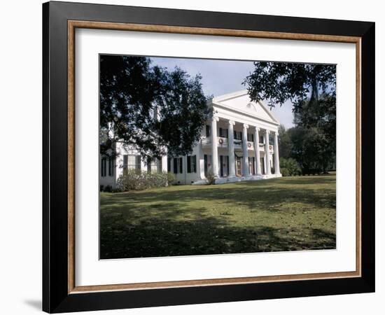 Madewood Plantation House, on the Lafourche Bayou, Mississippi, Louisiana-Bruno Barbier-Framed Photographic Print