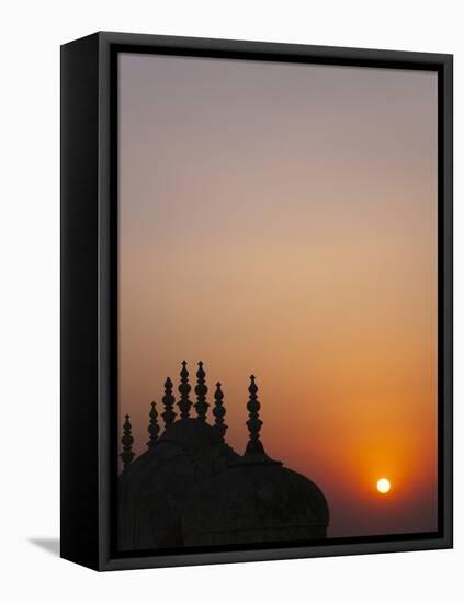 Madhavendra Palace at Sunset, Jaipur, Rajasthan, India-Keren Su-Framed Premier Image Canvas