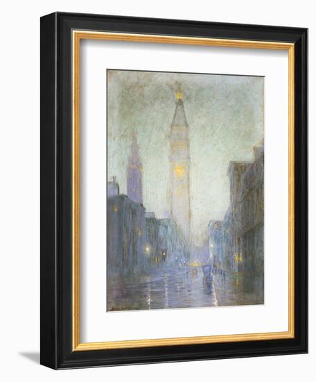 Madison Avenue at Twilight, c.1911-Lowell Birge Harrison-Framed Giclee Print