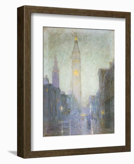 Madison Avenue at Twilight-Lovell Birge Harrison-Framed Giclee Print