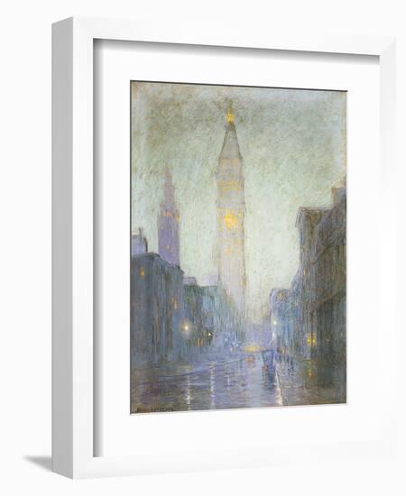 Madison Avenue at Twilight-Lovell Birge Harrison-Framed Giclee Print