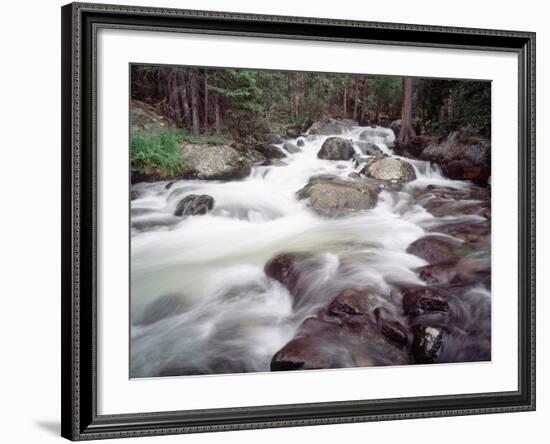 Madison River Rushing over Rocks-Jim Zuckerman-Framed Photographic Print