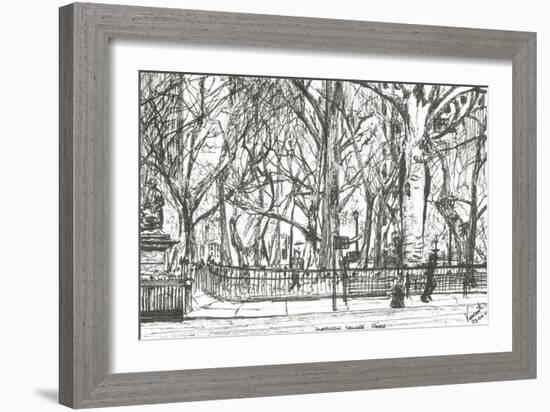 Madison Square Park New York, 2003-Vincent Alexander Booth-Framed Giclee Print