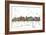 Madison Wisconsin Skyline MCLR 1-Marlene Watson-Framed Giclee Print