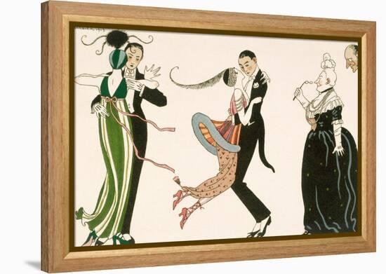 Madness of the Day, Engraved by H. Reidel For Friends of the Journal Des Dames et Des Modes, 1913-Georges Barbier-Framed Premier Image Canvas