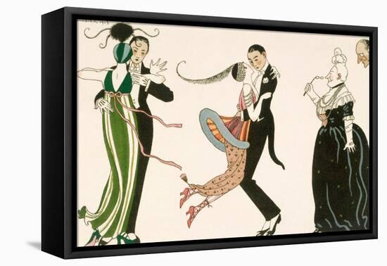 Madness of the Day, Engraved by H. Reidel For Friends of the Journal Des Dames et Des Modes, 1913-Georges Barbier-Framed Premier Image Canvas