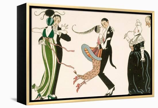 Madness of the Day, Engraved by H. Reidel For Friends of the Journal Des Dames et Des Modes, 1913-Georges Barbier-Framed Premier Image Canvas