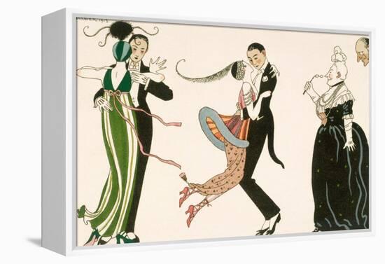 Madness of the Day, Engraved by H. Reidel For Friends of the Journal Des Dames et Des Modes, 1913-Georges Barbier-Framed Premier Image Canvas