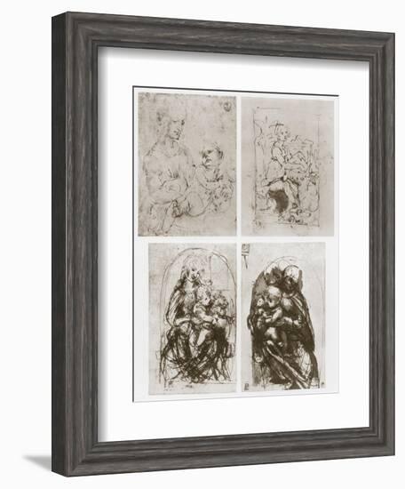 Madonna, 15th Century-Leonardo da Vinci-Framed Giclee Print