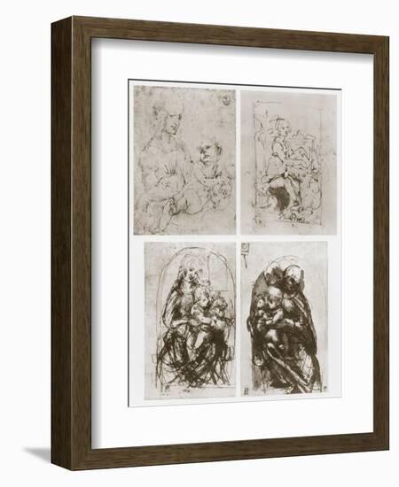 Madonna, 15th Century-Leonardo da Vinci-Framed Giclee Print